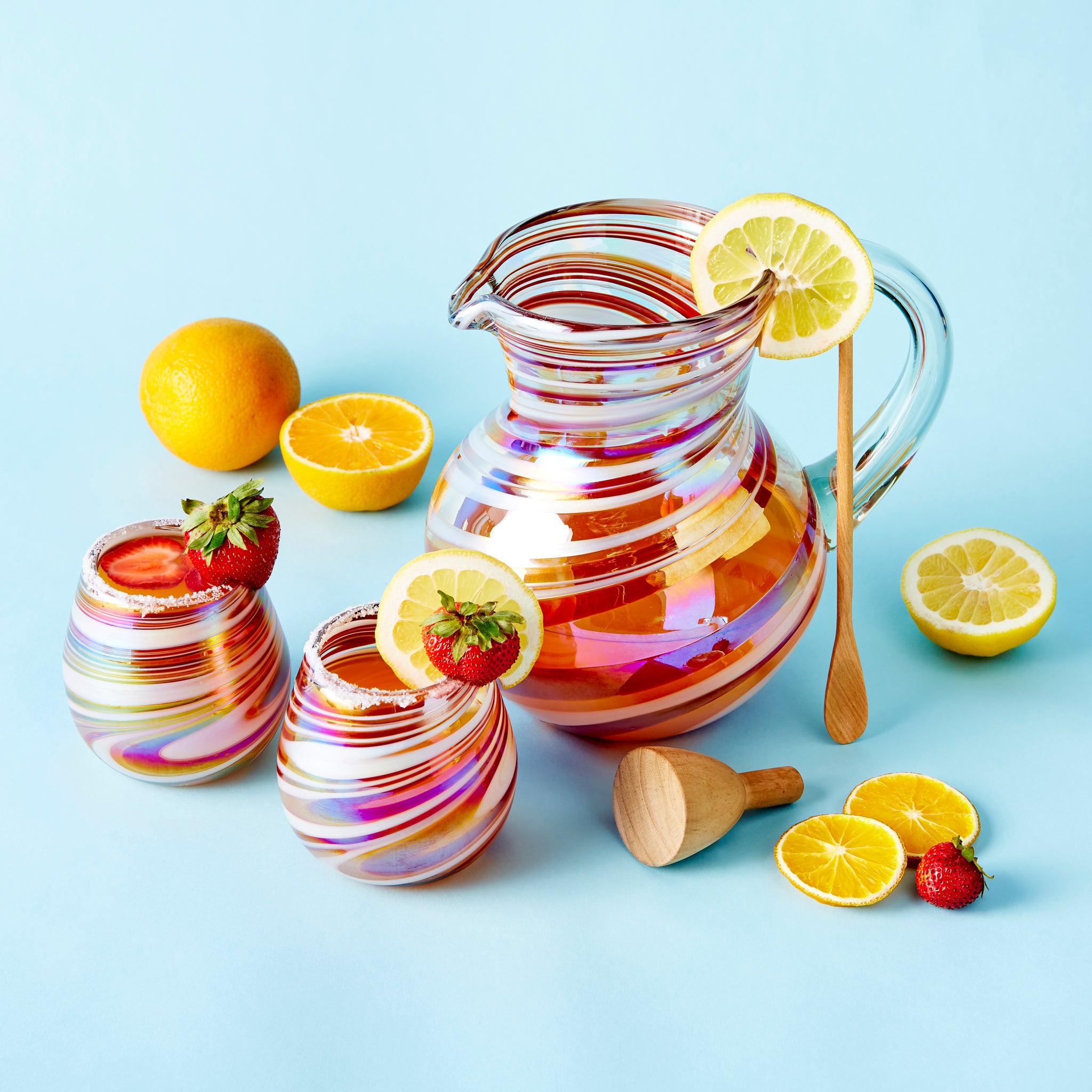 Tropical Swirl Glassware