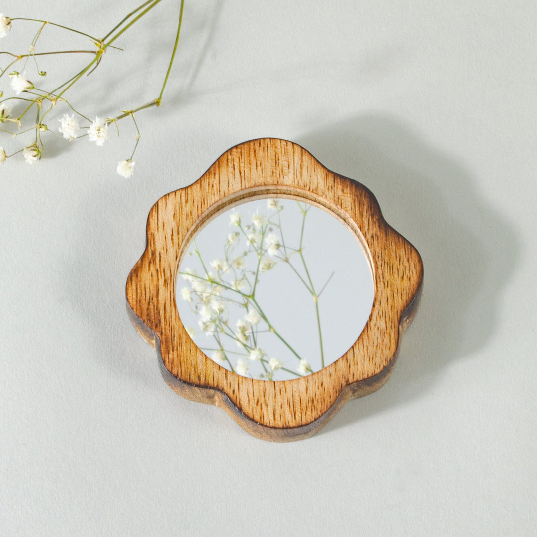 Carved Wooden Mirror
