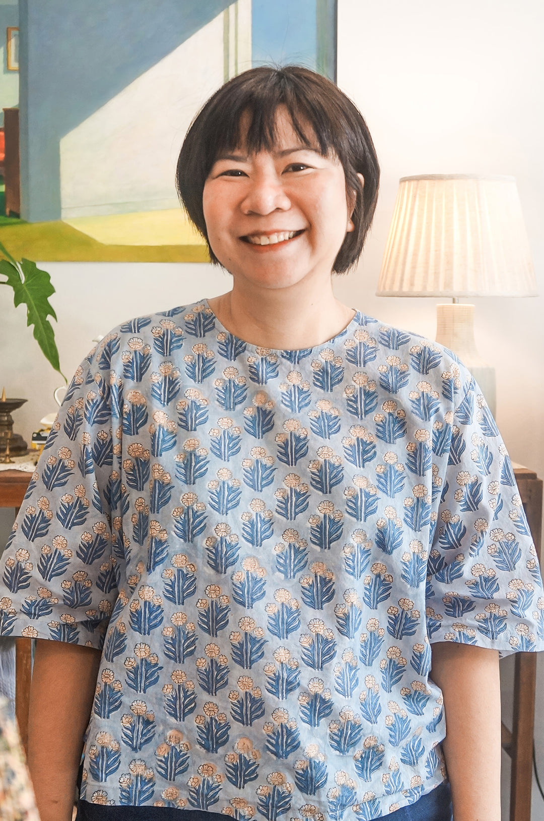 Handcrafted Bird-Themed Floral White Ceramic Catchall - Bird's Peace