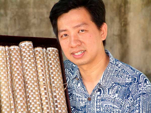 Set of 4 Handwoven Natural Fiber Placemats - Tropical Traditions