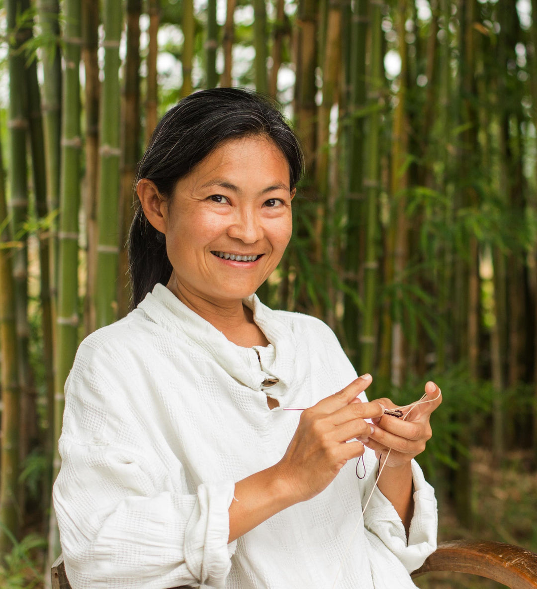 Hand Crocheted Wristband Bracelet with Multi Color Agates - Life in Pai