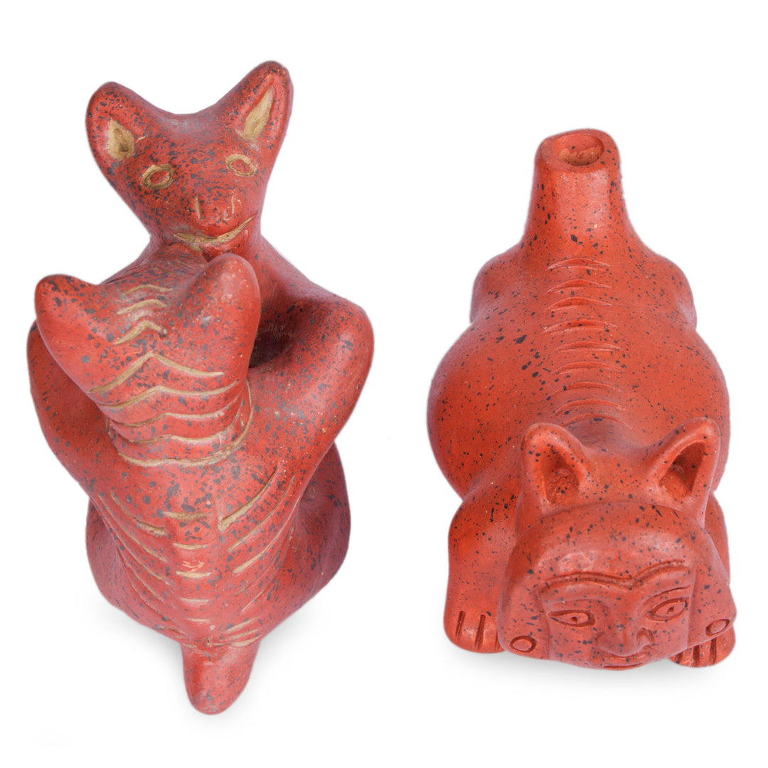 Ceramic figurines - Dancing Dogs
