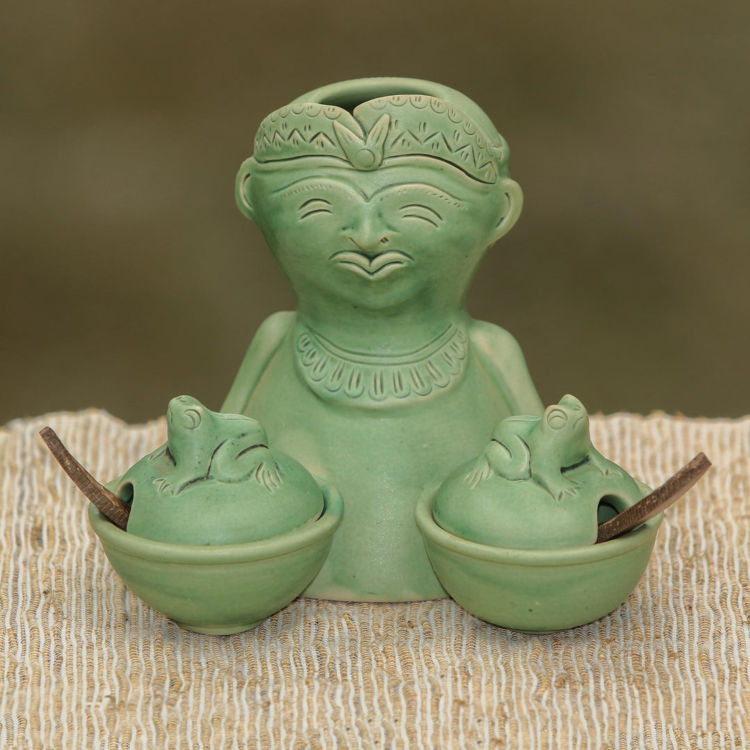 Ceramic Condiment Bowls Handcrafted in Bali - Spicy Lad