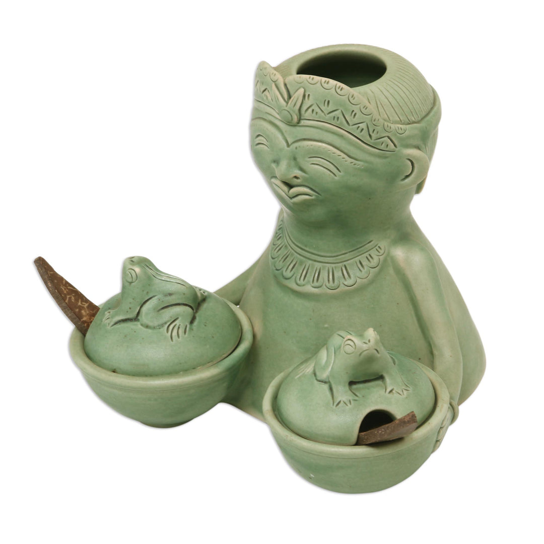 Ceramic Condiment Bowls Handcrafted in Bali - Spicy Lad