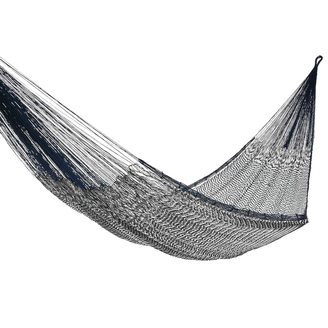Mayan Rope Style Double Nylon Handmade Hammock Mexico - Ocean Waves