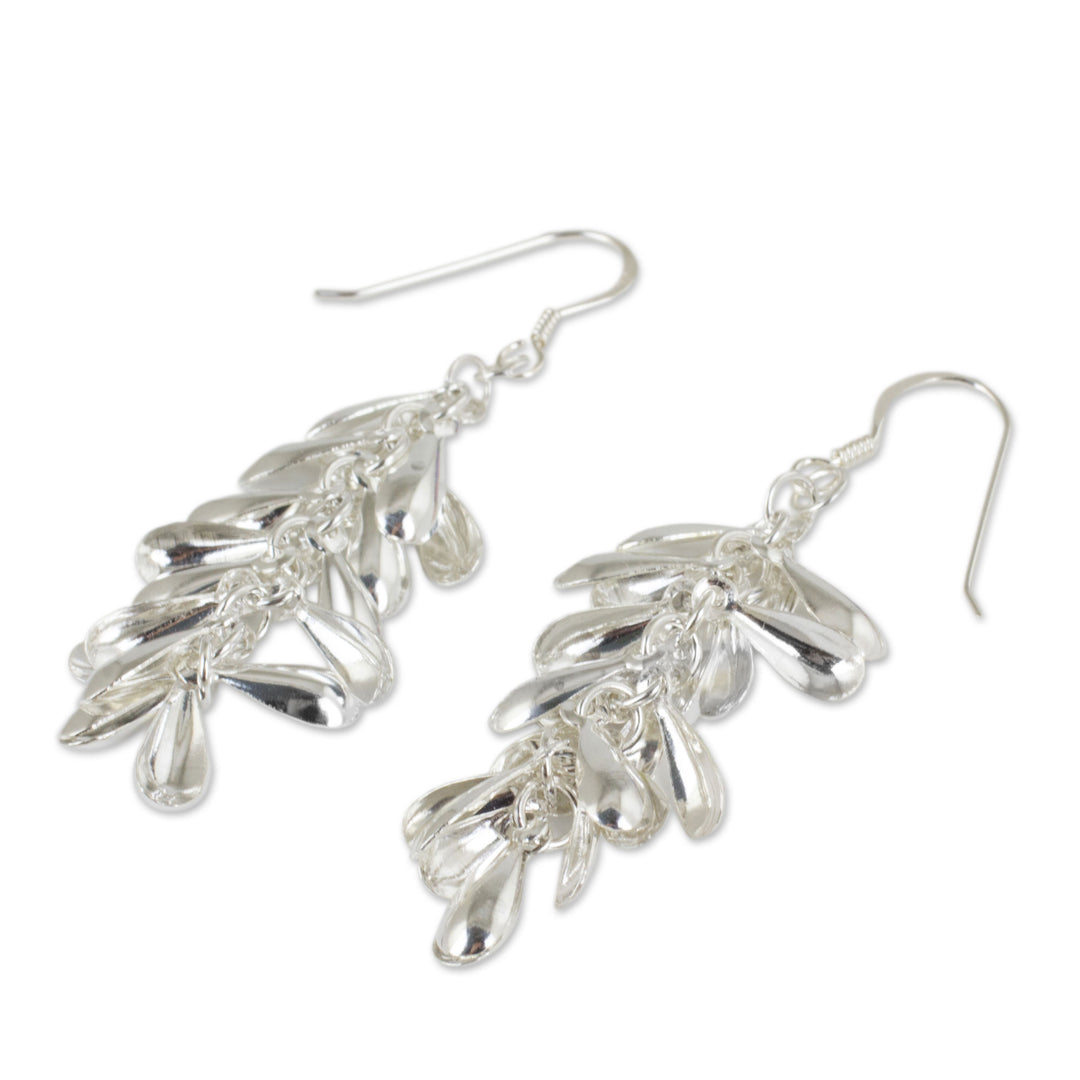 Sterling Silver Waterfall Earrings - Heavenly Dewdrops
