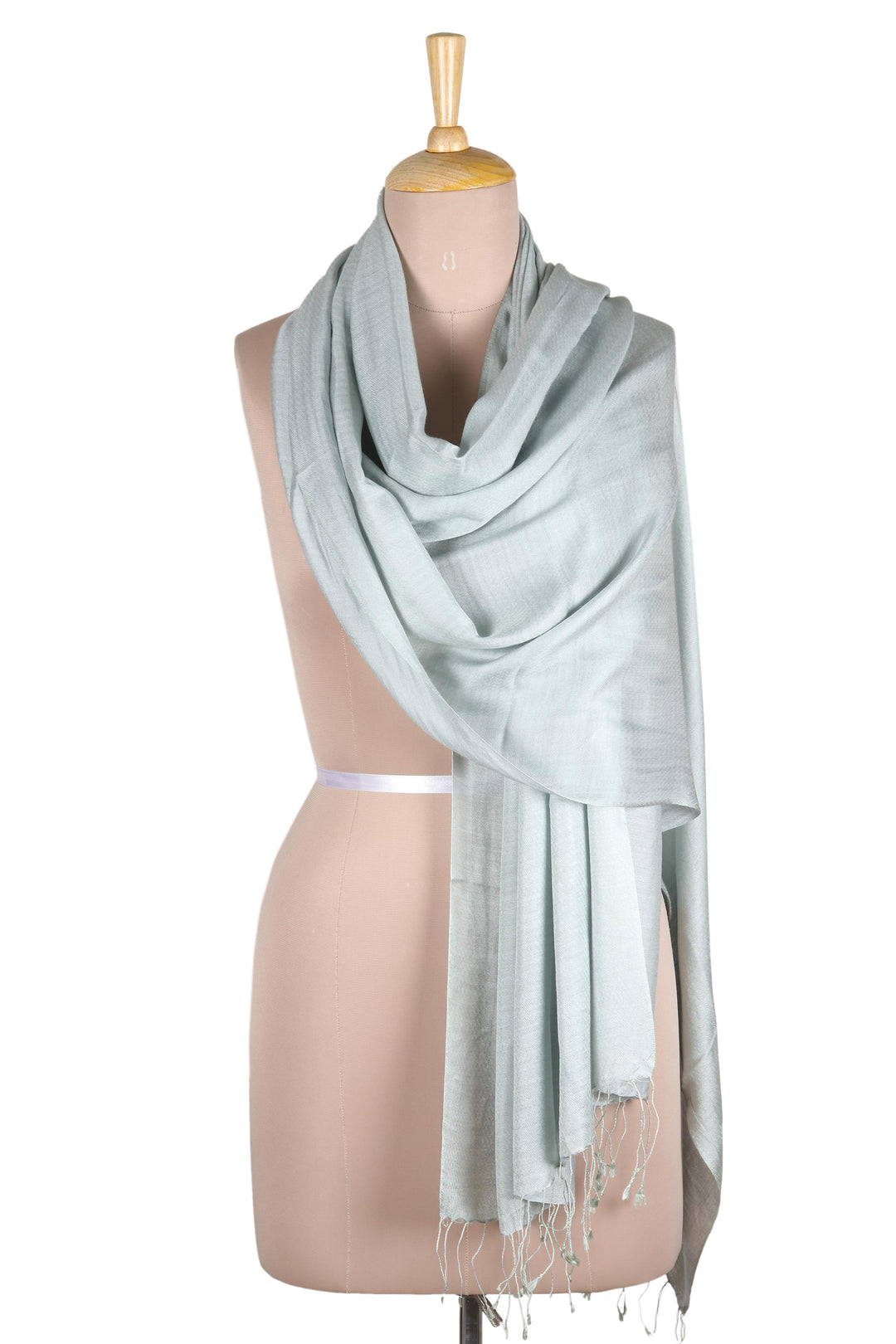 Silk shawl - Pale Dawn Sky