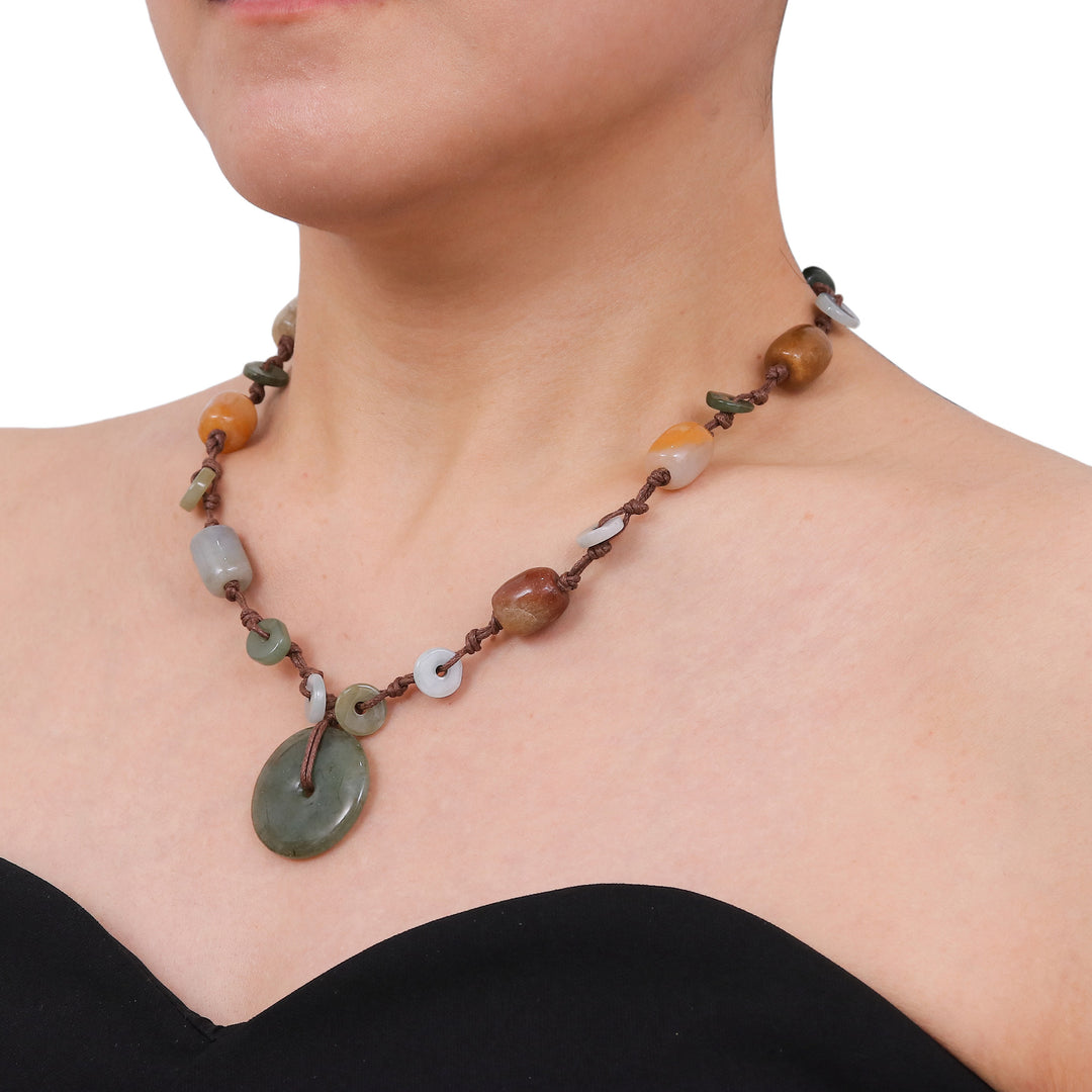Handcrafted Jade Beaded Necklace - Ultimate Harmony