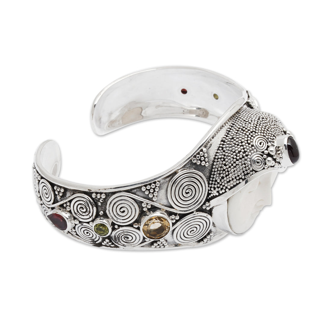 Handcrafted Sterling Silver Cuff Bracelet from Indonesia - Imperial Woman