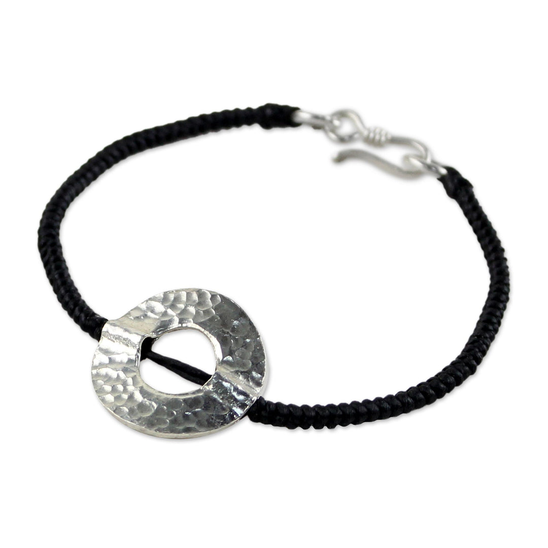 Silver pendant bracelet - Hill Tribe Moon