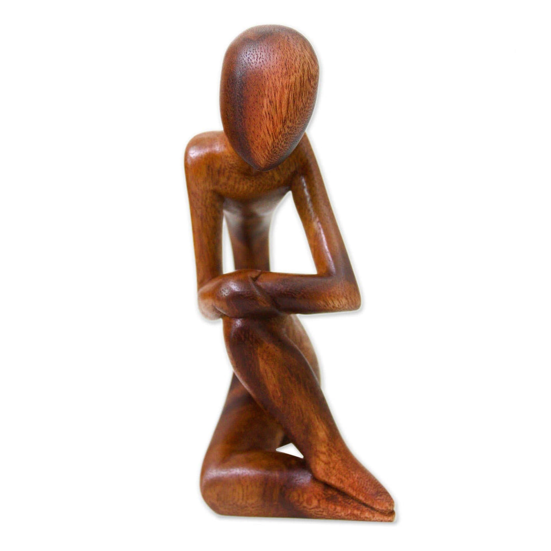Wood sculpture - Alone