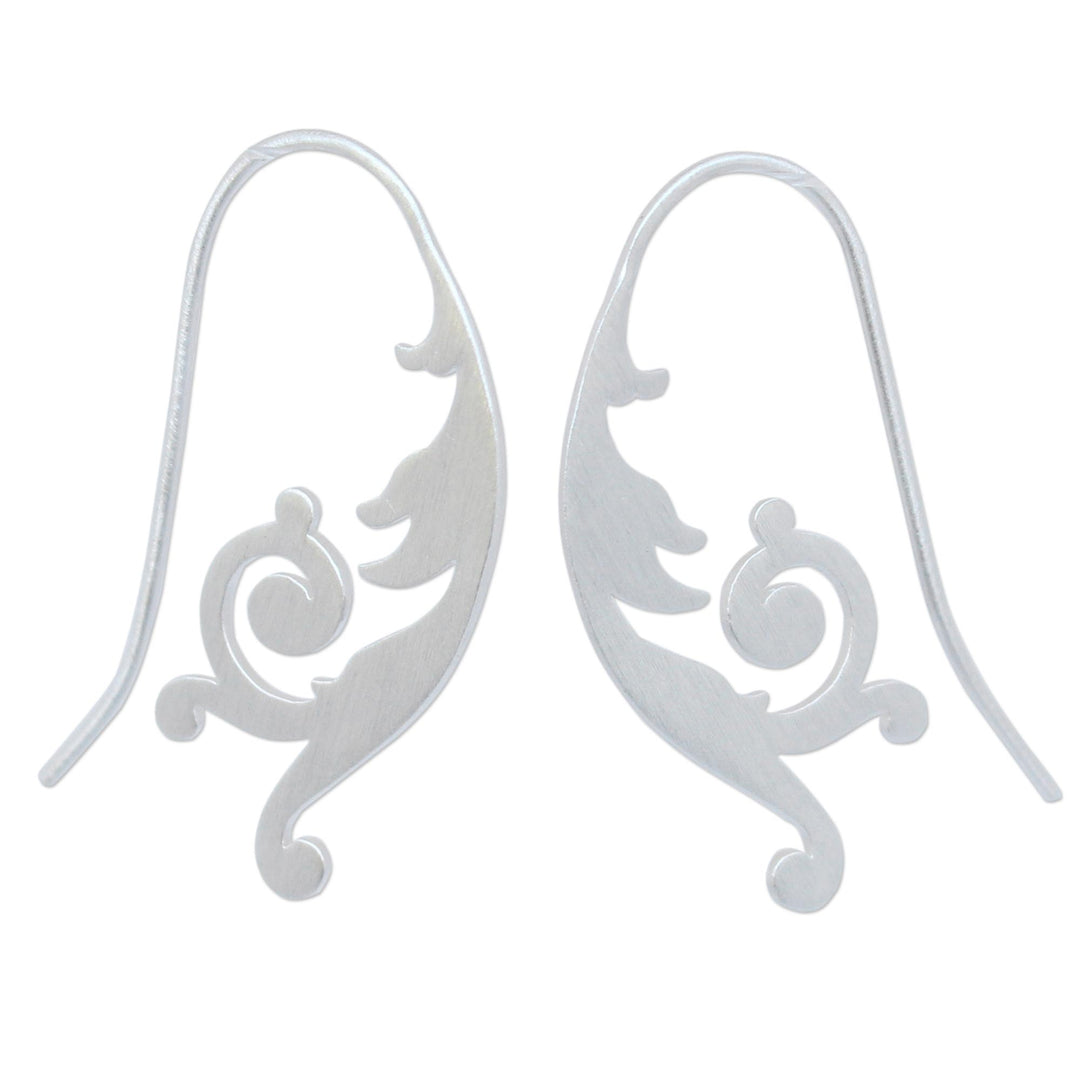 Handcrafted Sterling Silver Drop Earrings - Empress