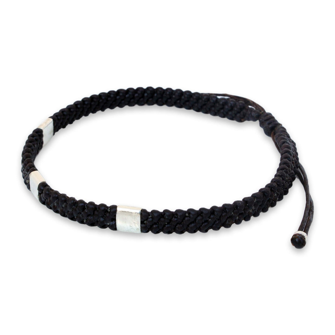 Silver Braided Bracelet - Three Kingdoms