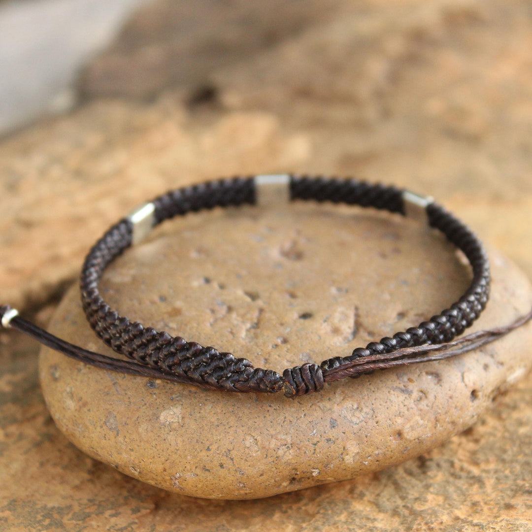 Silver Braided Bracelet - Three Kingdoms