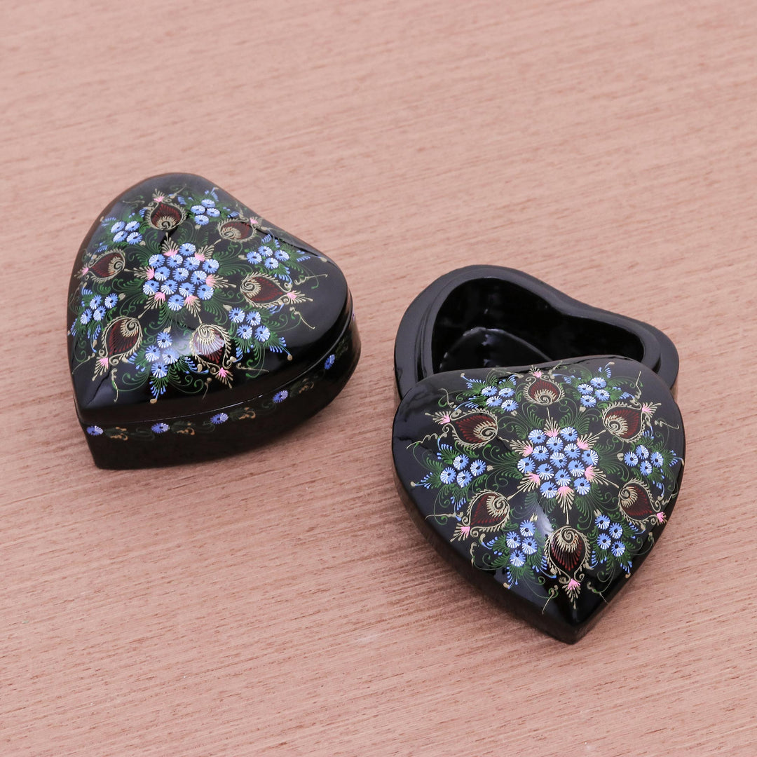 Lacquered wood boxes (Pair) - Our Hearts