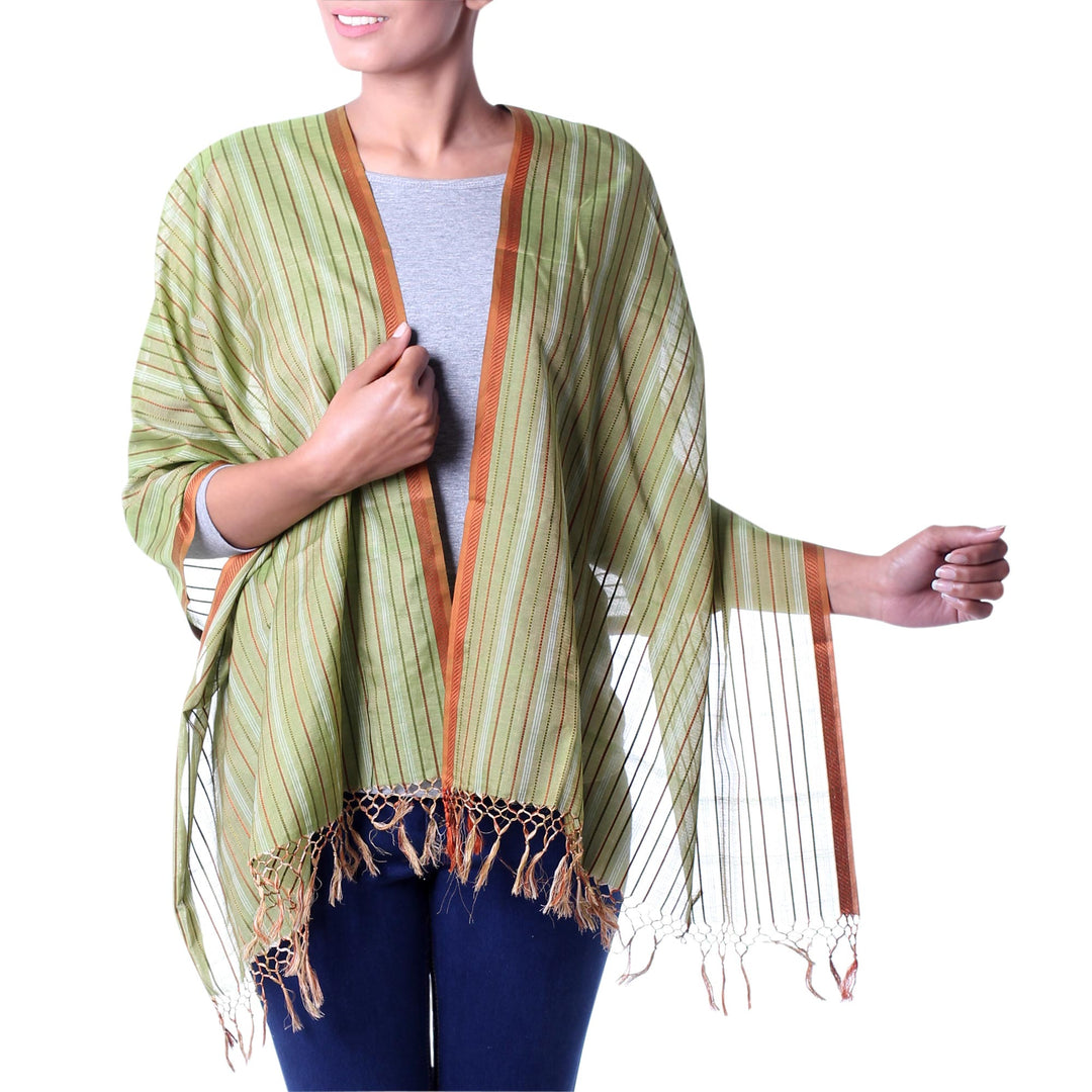 Cotton and silk shawl - India Summer