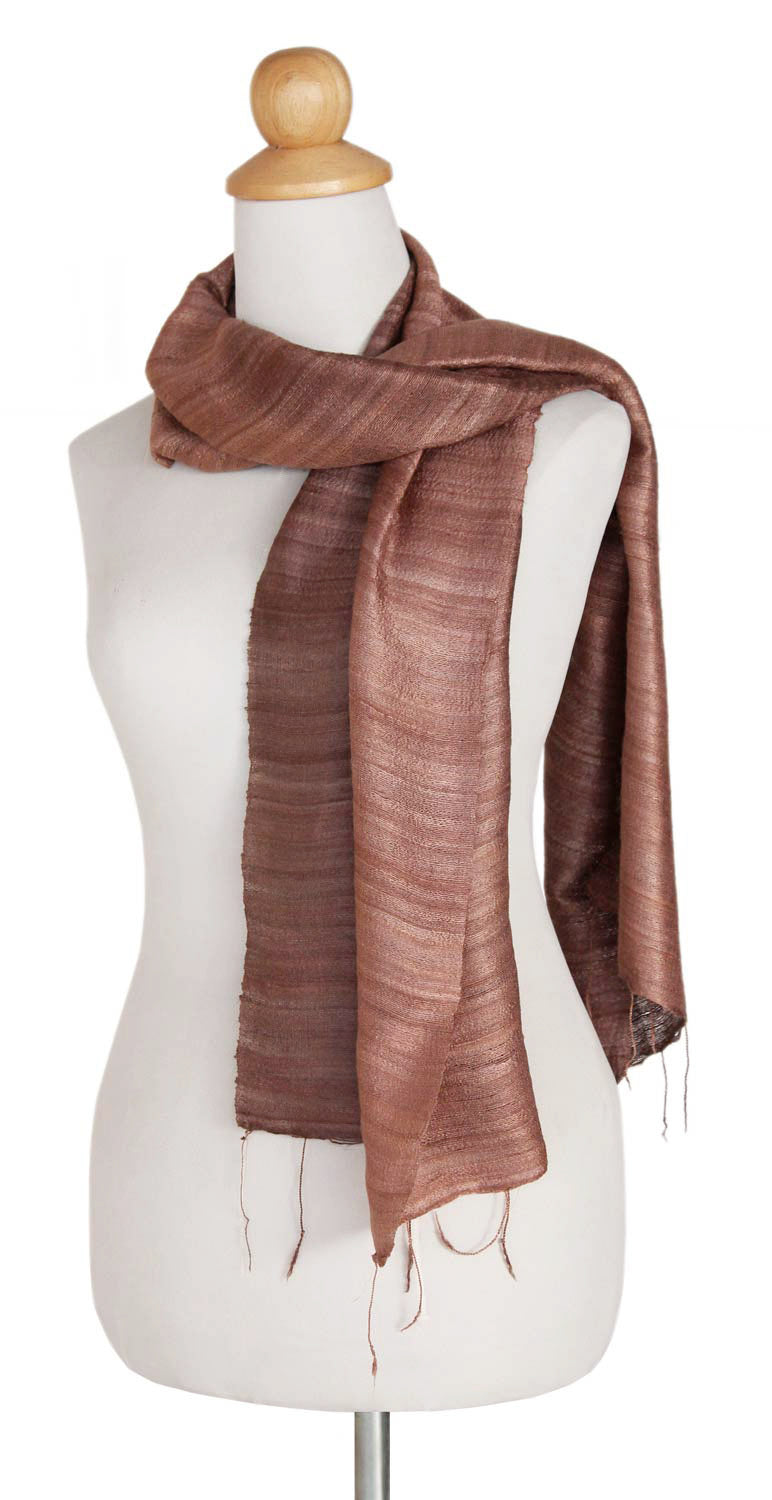 Unique Silk Scarf from Thailand - Bold Spice