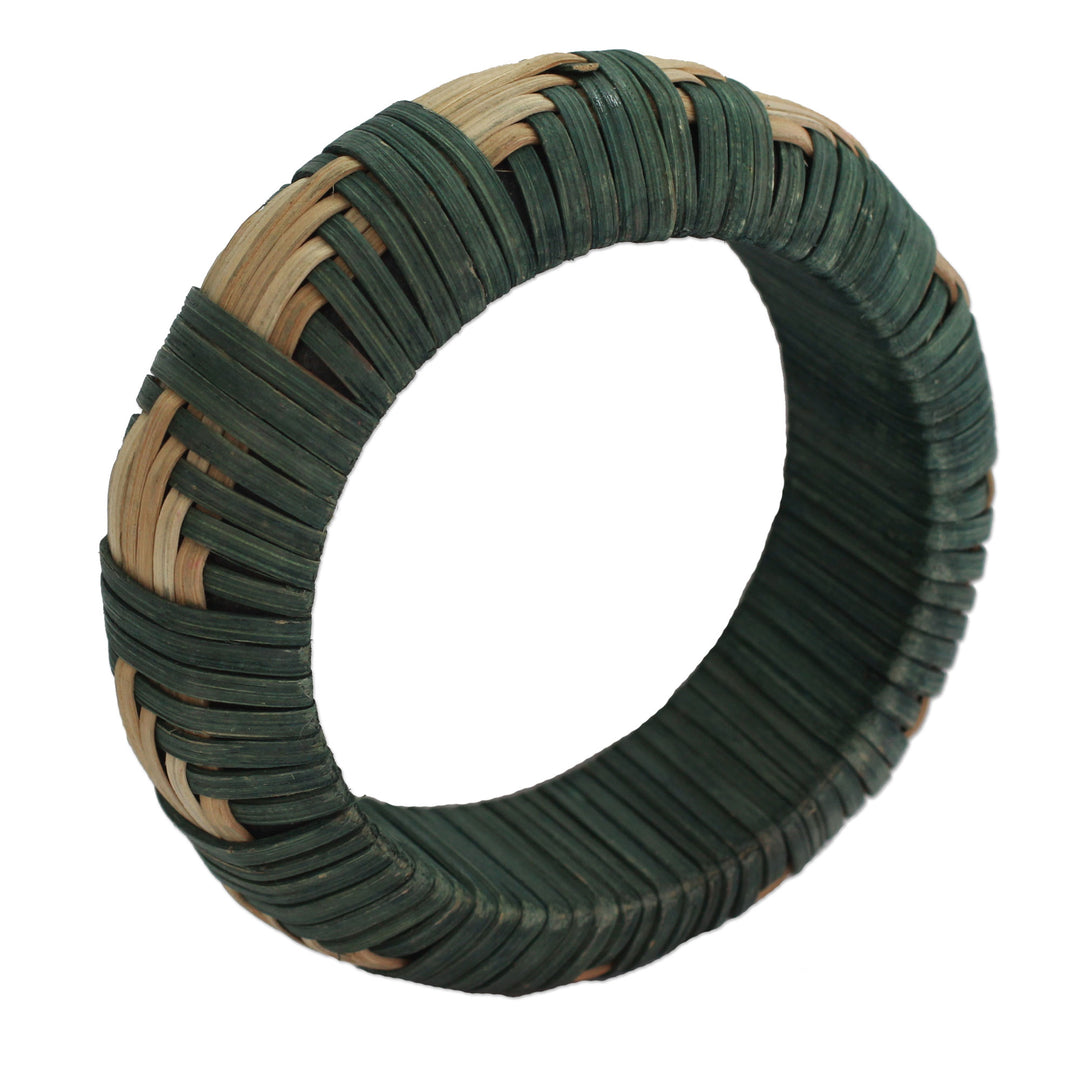 Handcrafted rattan bangle bracelet - Toward the Forest