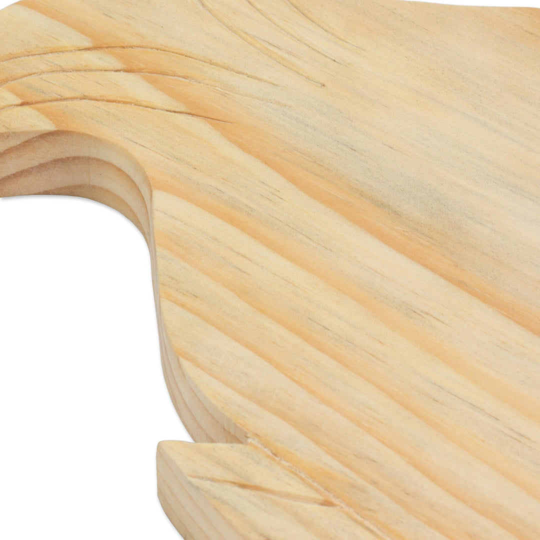 Fair Trade Hand Carved Wood Cutting Board - Happy Fish