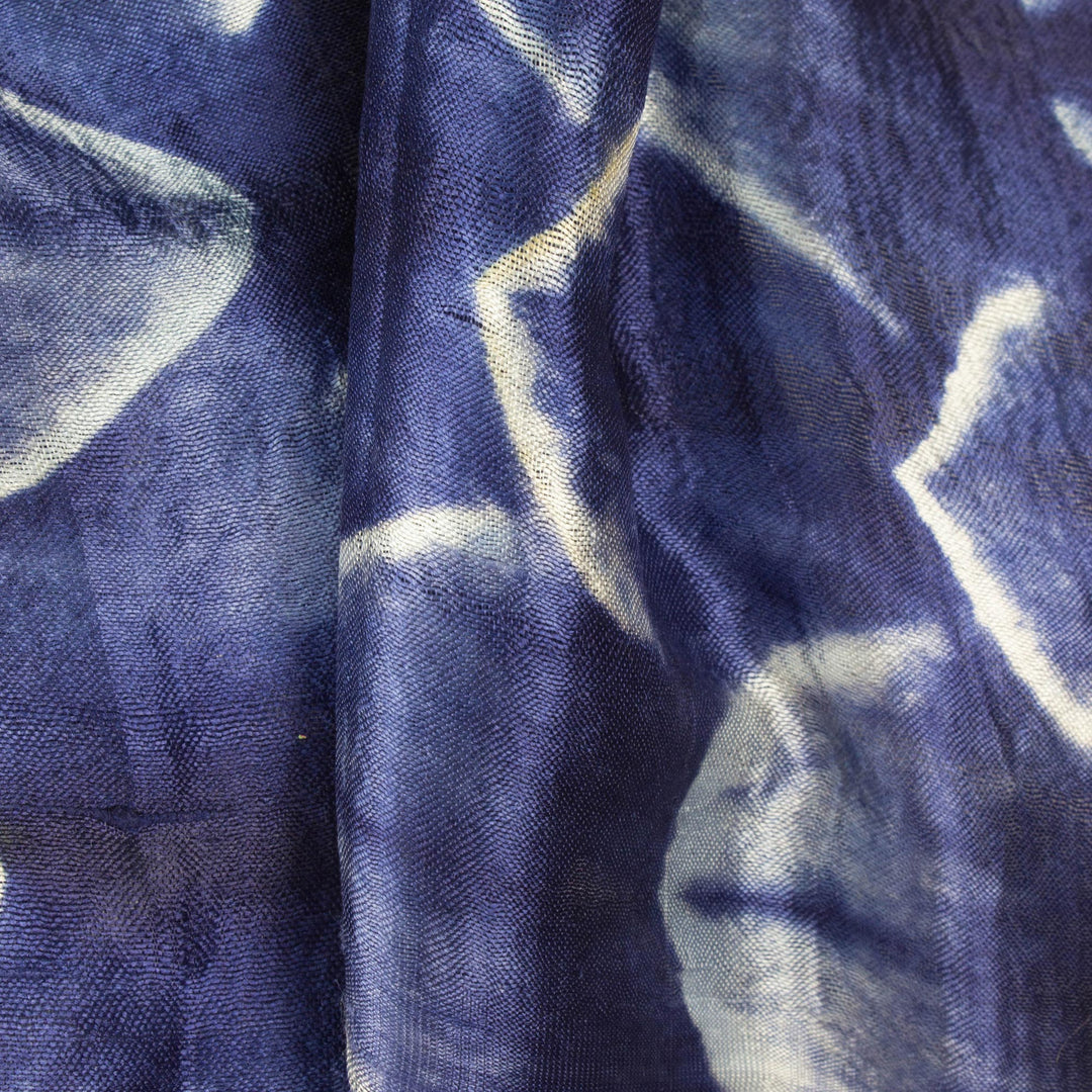 Silk Scarf from Thailand - Sapphire Mystique