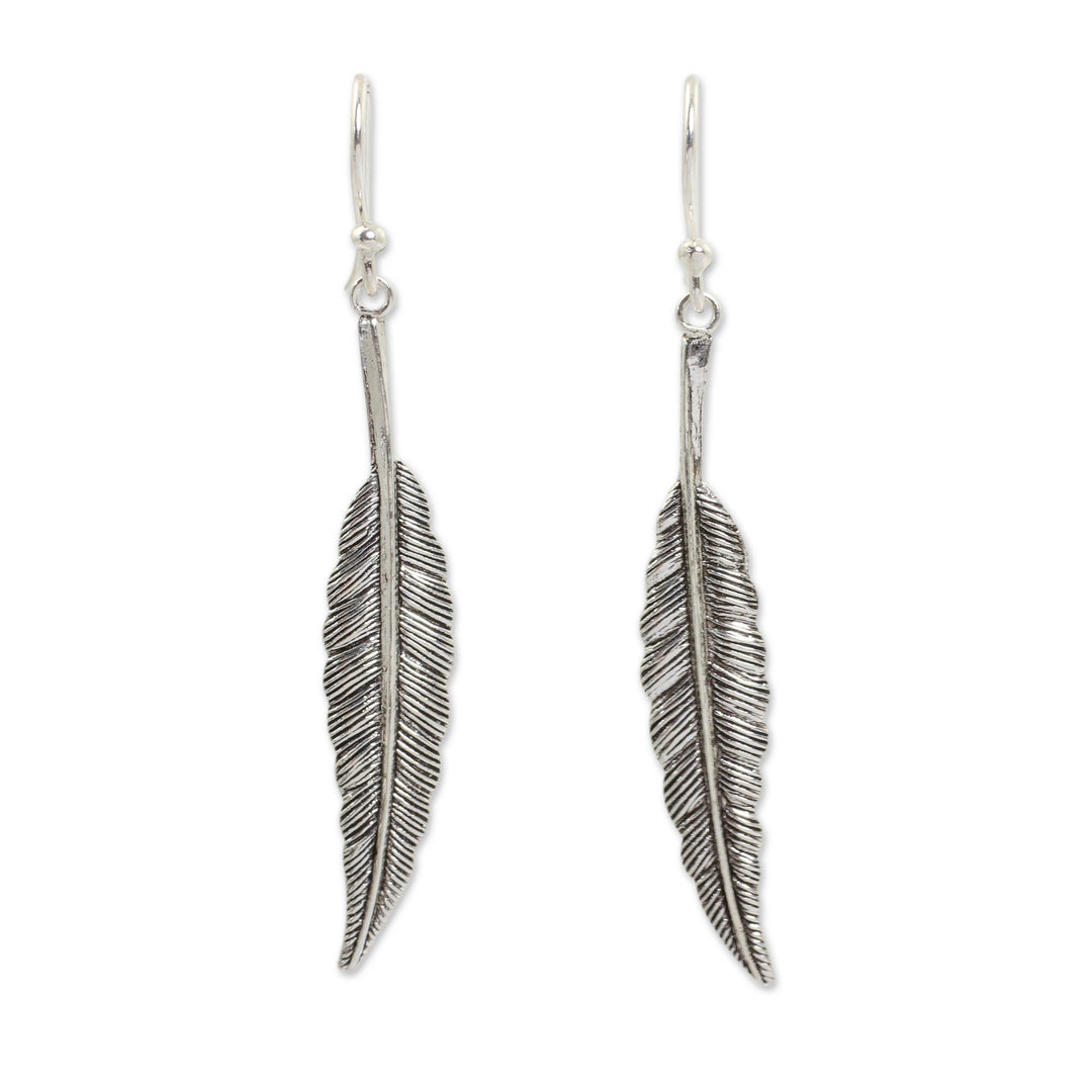 Unique Sterling Silver Dangle Earrings - Fly Free