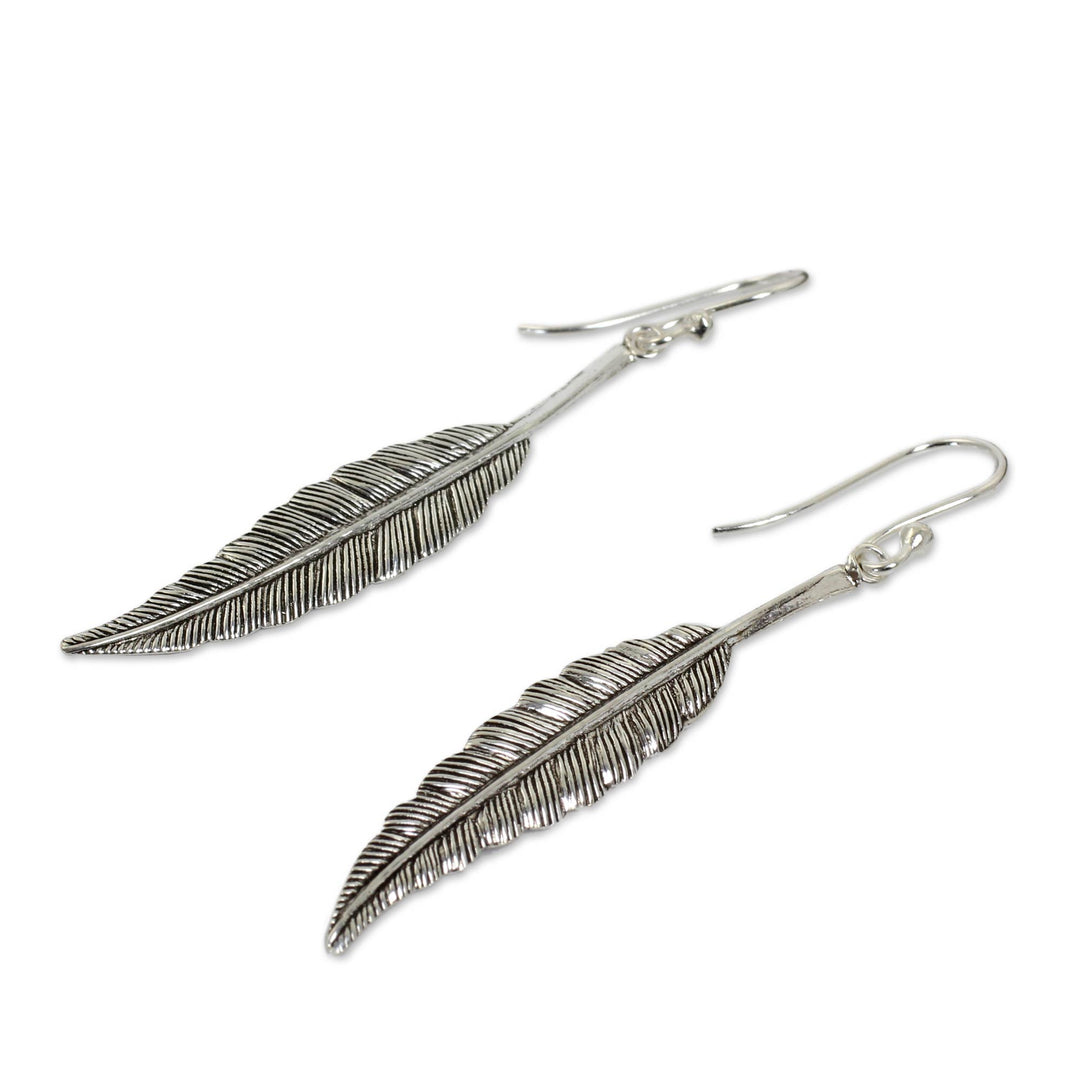 Unique Sterling Silver Dangle Earrings - Fly Free