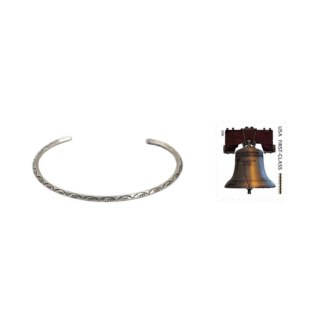 Narrow Silver Cuff - Garland
