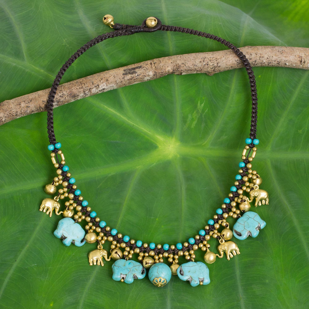 Blue Elephant Charm