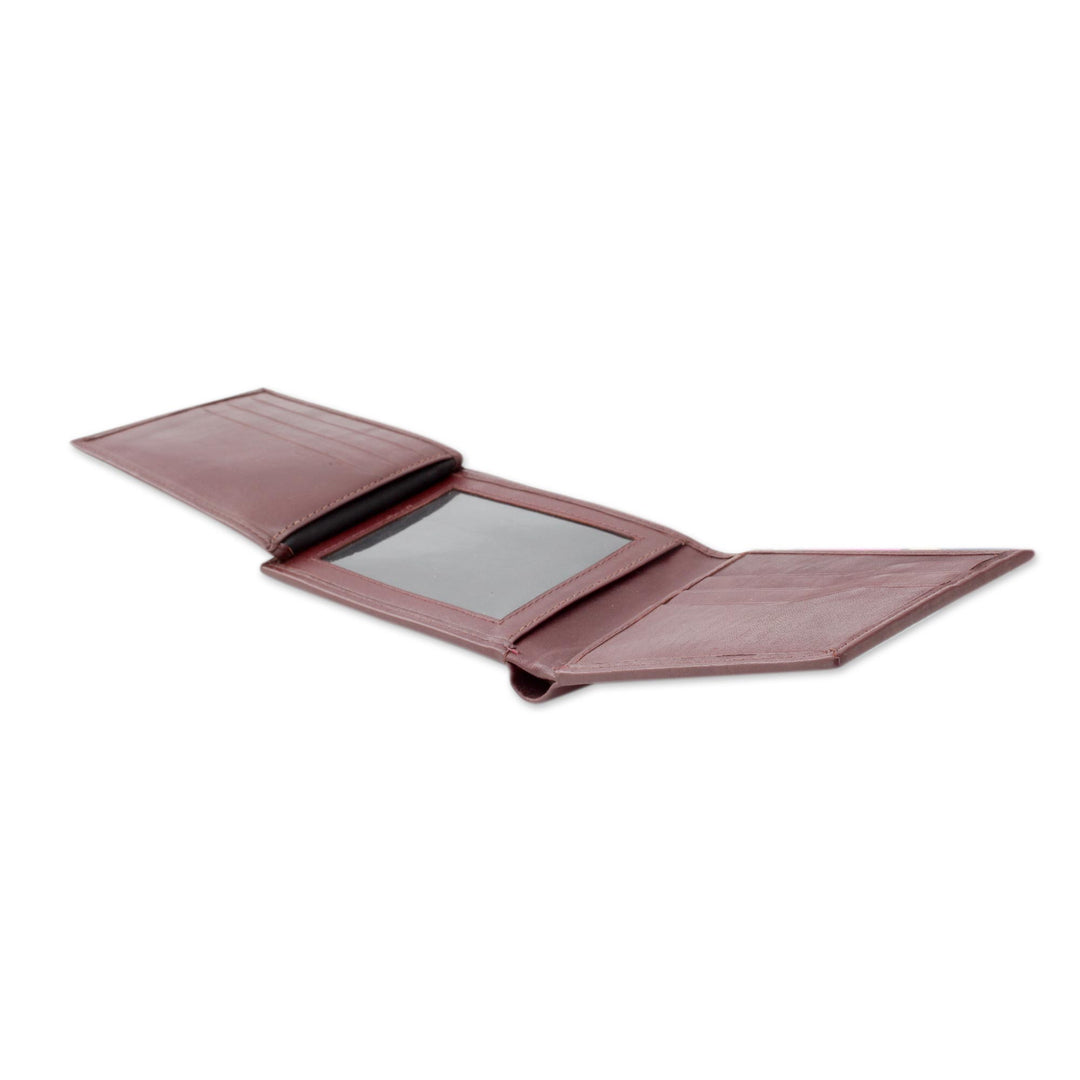 Artisan Crafted Men's Leather Wallet in Cordovan - Bengal Cordovan