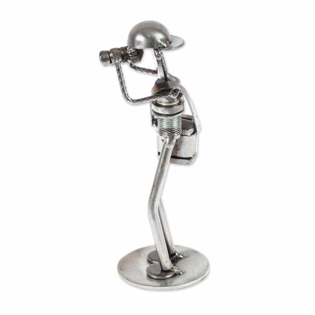 Rustic Photographer Handcrafted Recycled Auto Part Sculpture - Rustic Photographer