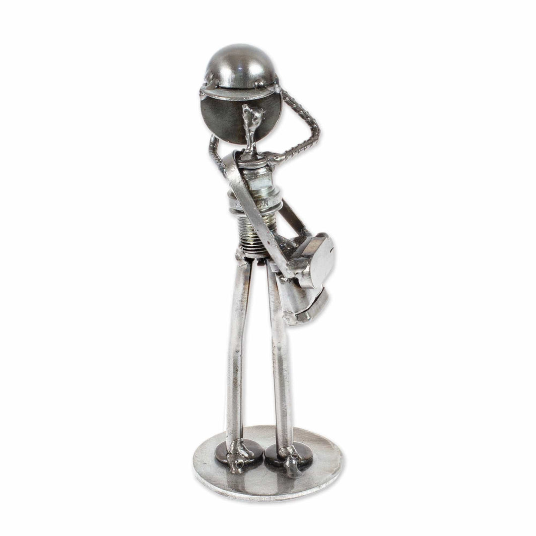 Rustic Photographer Handcrafted Recycled Auto Part Sculpture - Rustic Photographer