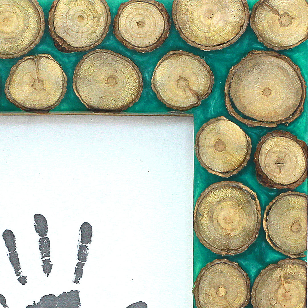 Bamboo Rectangular Wood Photo Frame (4x6) from India - Bamboo Glory