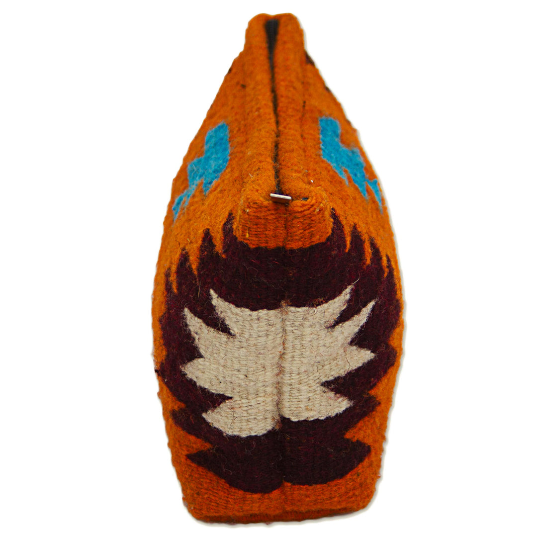 Hand Made Wool Clutch Handbag Sunrise from Mexico - Autumn Sunrise