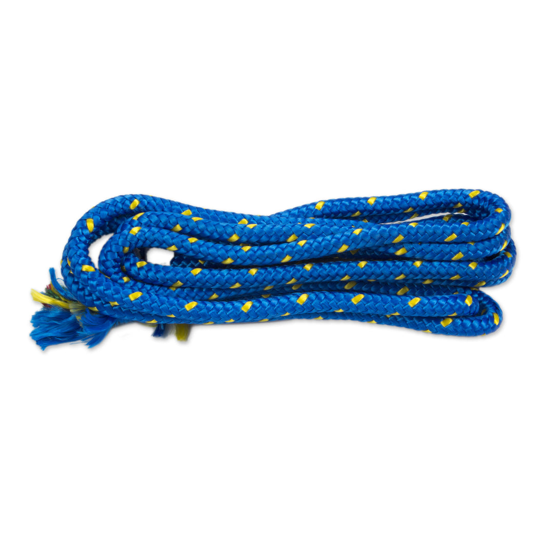 Hand Woven Pink and Blue Nylon Hammock from Mexico (Double) - Berry Blossom