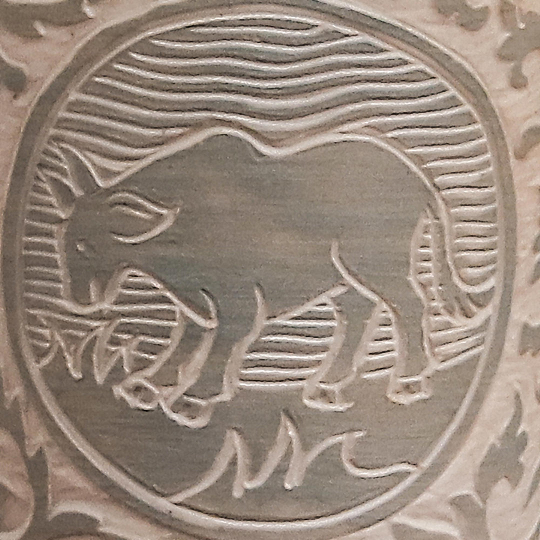 Celadon Glazed Ceramic Mug with Cow from Thailand - Thai Zodiac Cow