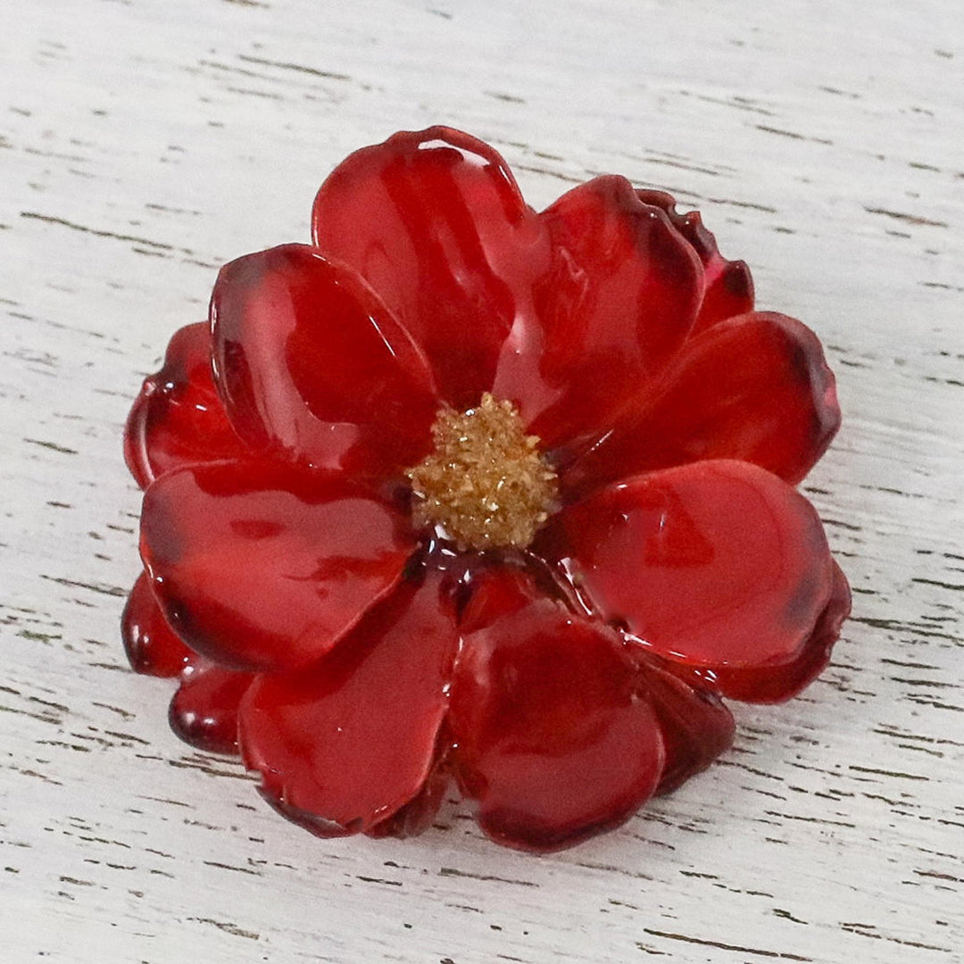 Blooming Cosmos in Crimson