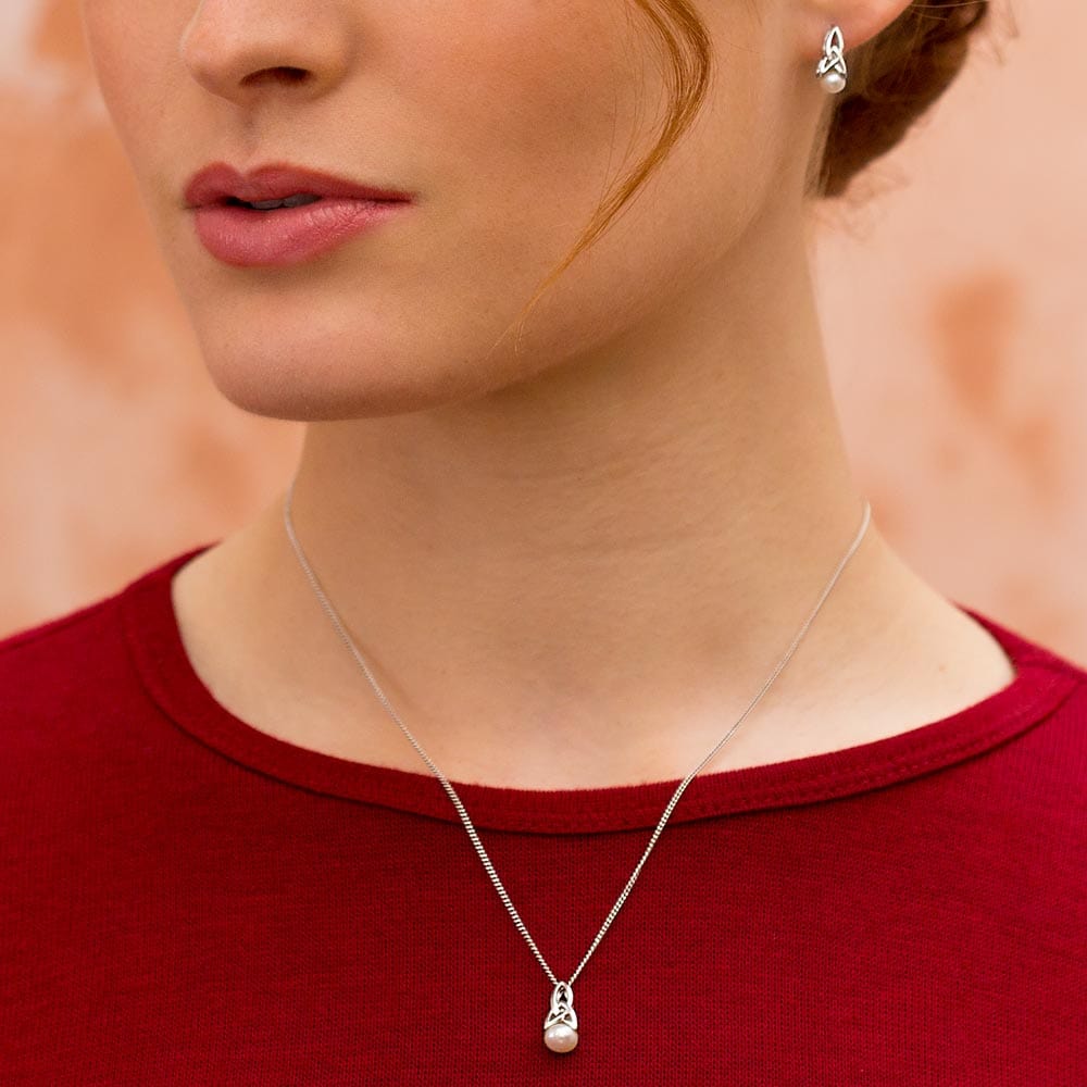 Celtic Pearl Necklace - Celtic Tradition