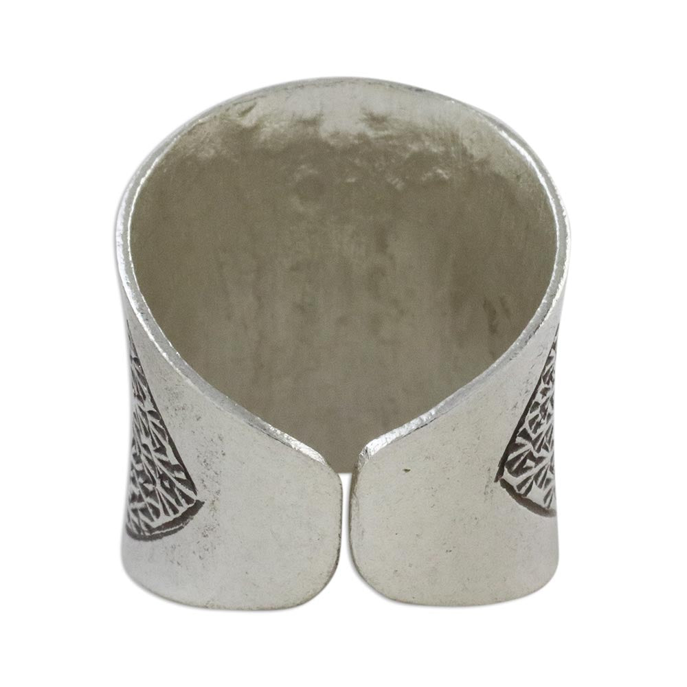Handcrafted Sterling Silver Wrap Ring from Thailand - Exotic Thai