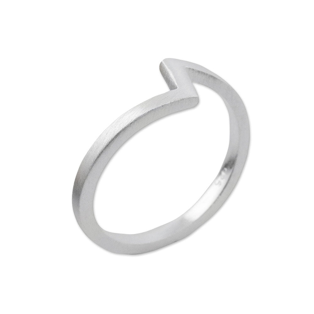 Artisan Crafted 925 Silver Mid-Finger Ring from Thailand - Chic Design