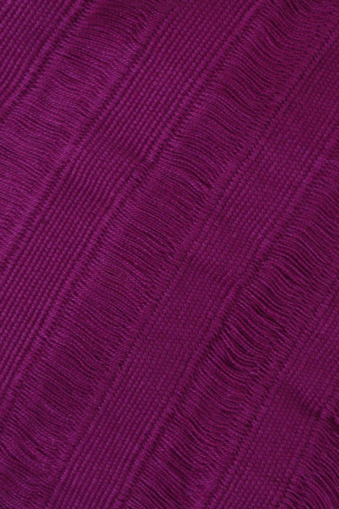 Handwoven Square Cotton Scarf in Mulberry from Mexico - Mulberry Stripes