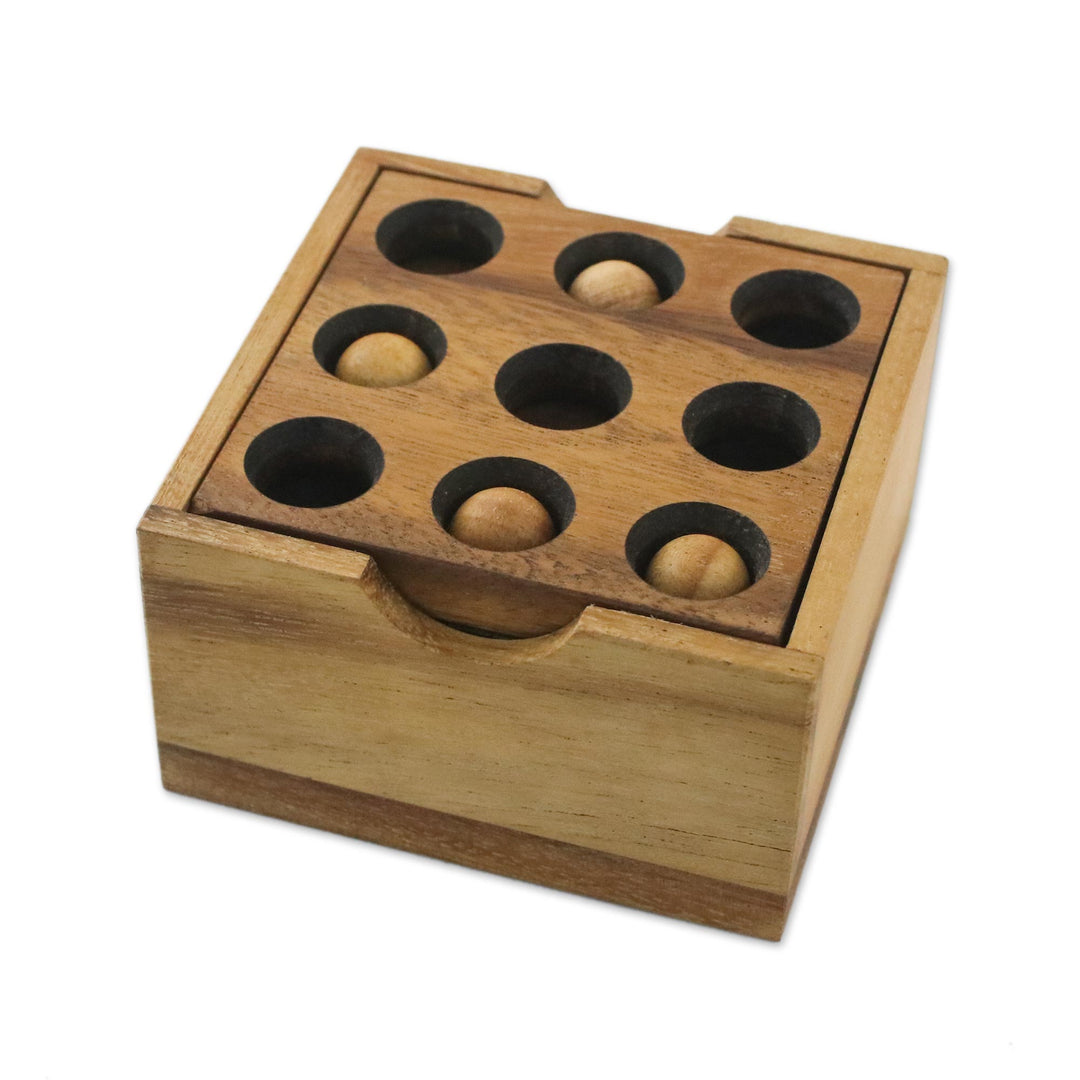 Raintree Wood Block Puzzle Crafted in Thailand - Game of Golf