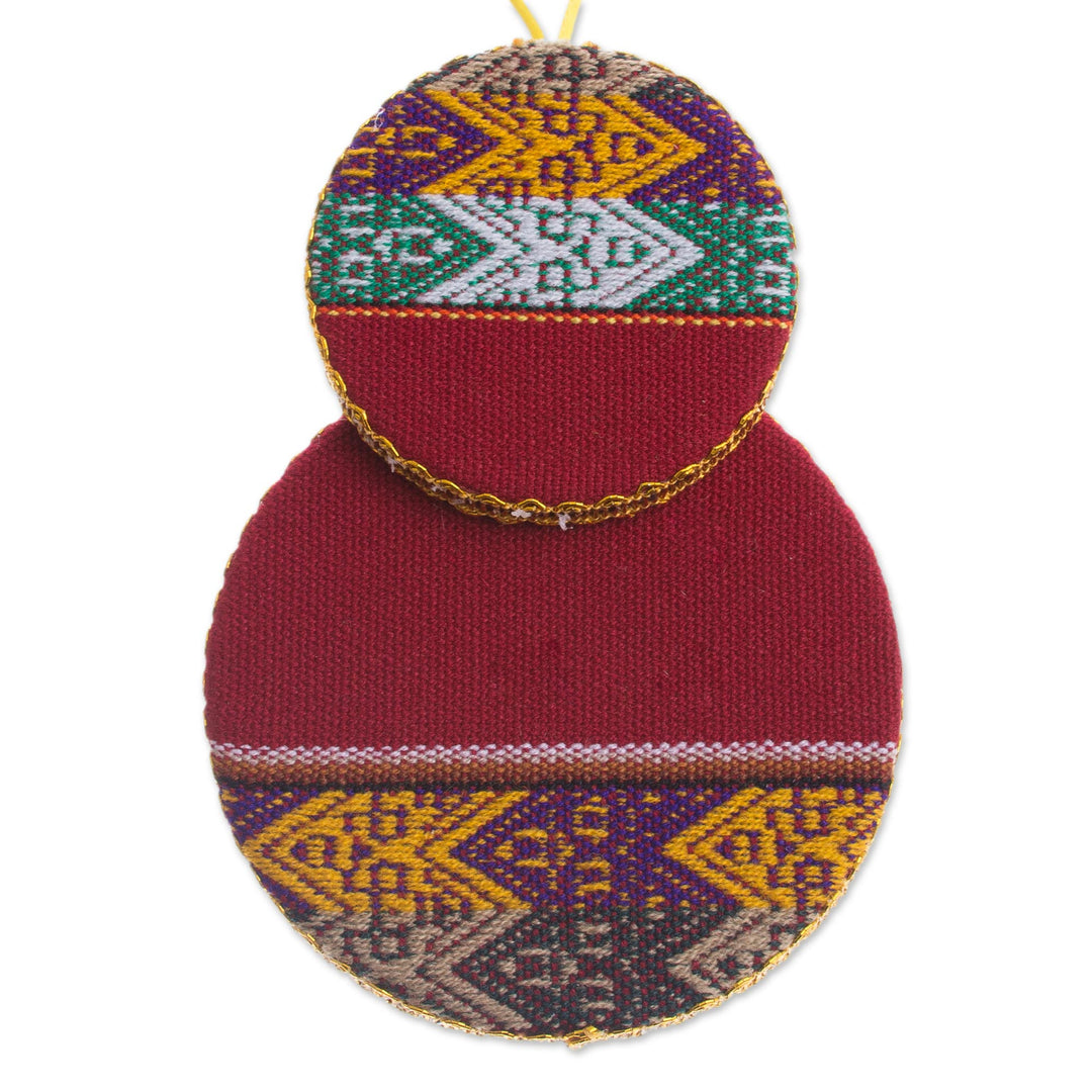 Handmade Fabric Nativity Scene Ornament from Peru - Nativity in the Andes