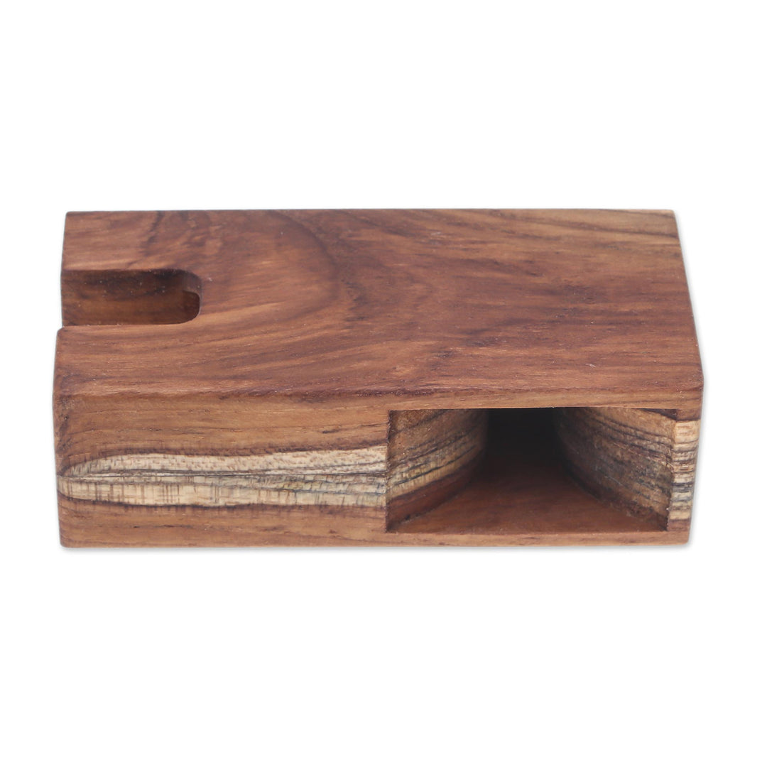 Small Teak Wood Phone Speaker from Thailand - Teak Sound