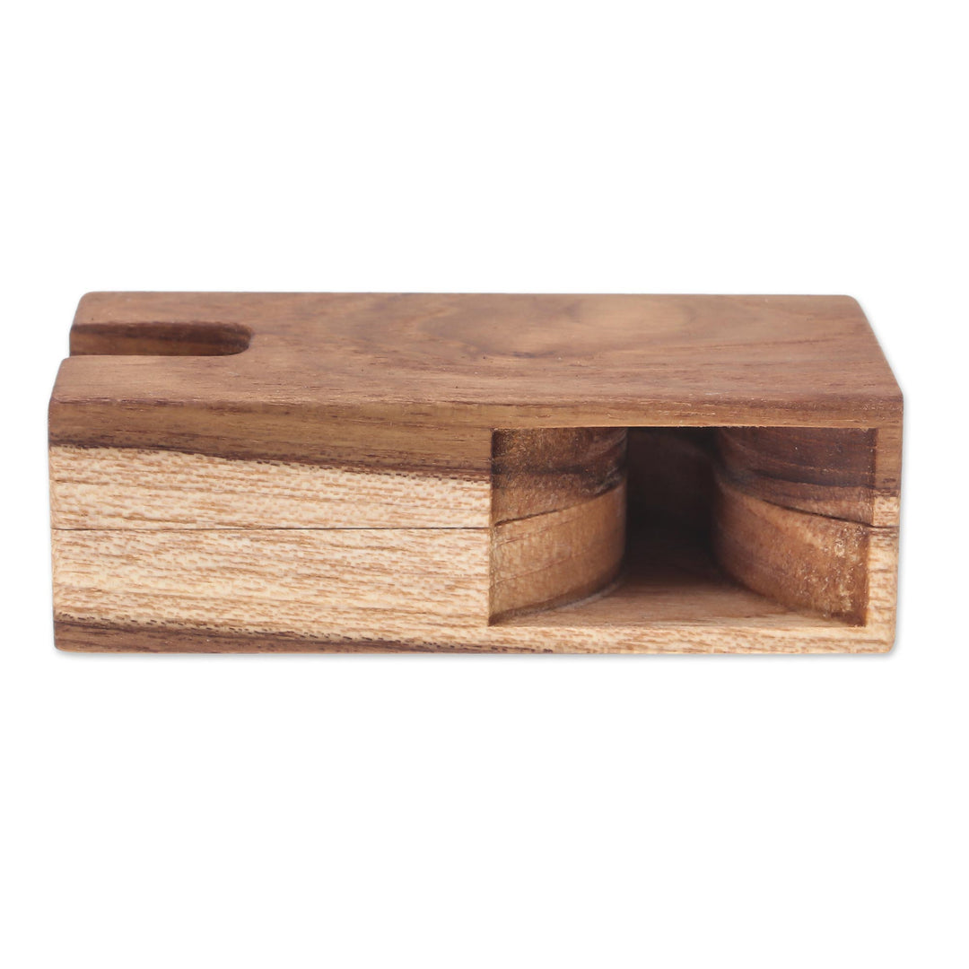 Small Teak Wood Phone Speaker from Thailand - Teak Sound