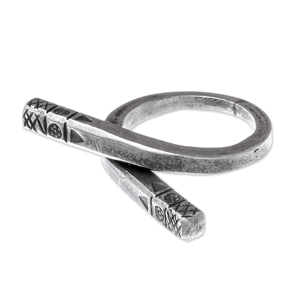 Karen Silver Wrap Ring Handcrafted in Thailand - Chic Karen