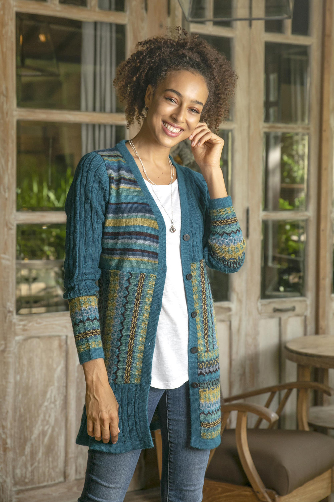 Patchwork in Teal