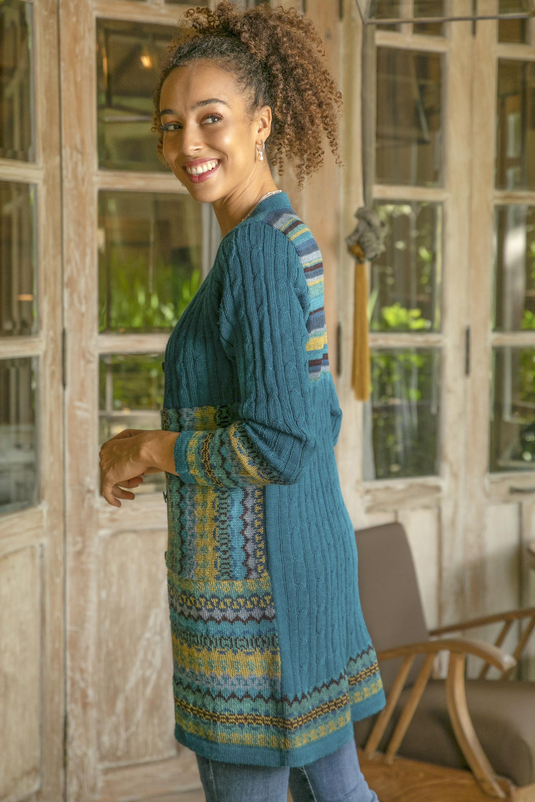 Patchwork in Teal