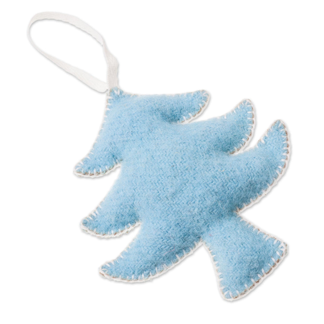 Assorted Wool Tree Ornaments from Peru (Set of 4) - Vibrant Trees