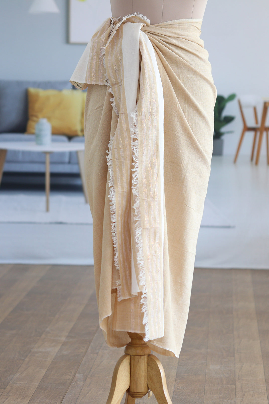 Stylish Stripes in Buff