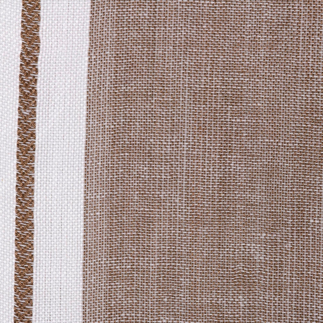 Umber Viscose Shawl with White Borders from India - Umber Saga